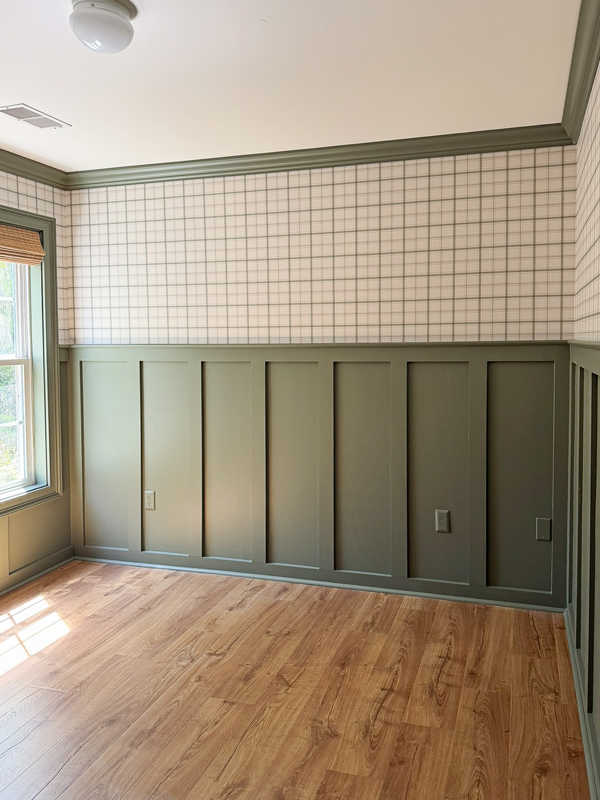 full room DIY board and batten walls