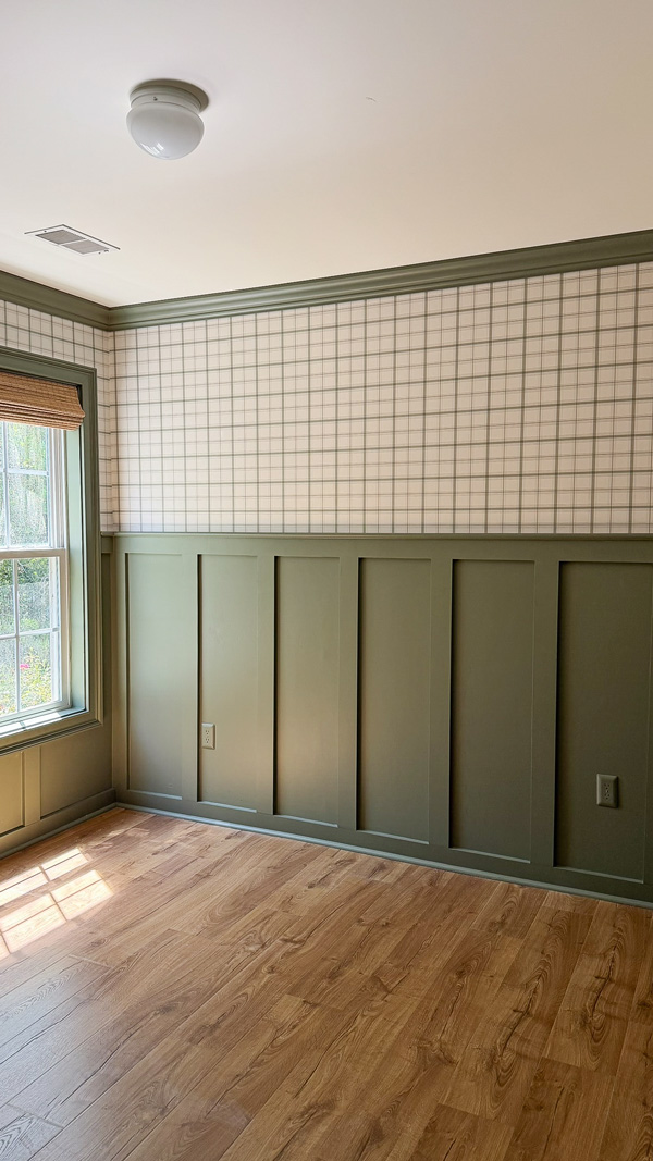 full room DIY board and batten walls
