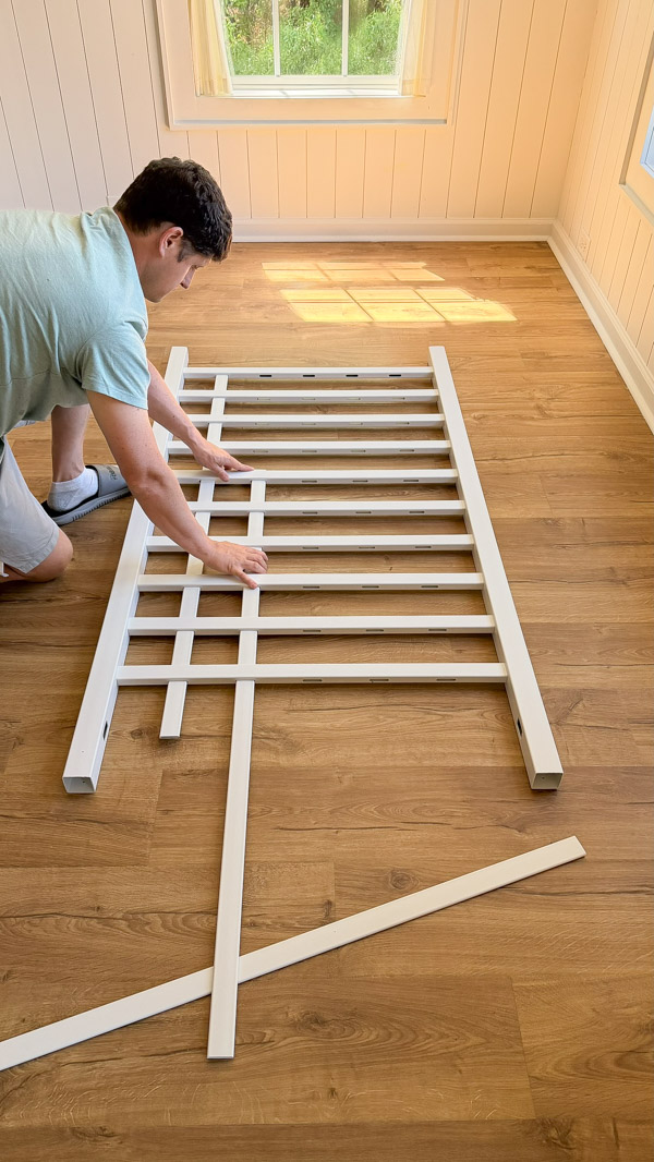 assembling trellis for Easy Patio Garden Idea with a Trellis and Planter Box and star jasmine