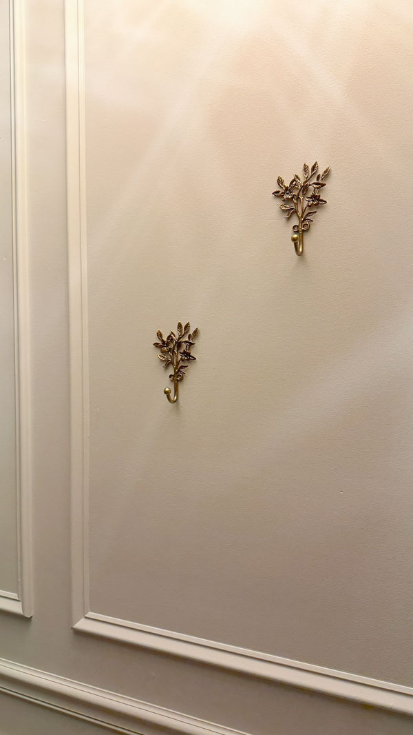 closet organization ideas with function and charm - floral wall hooks