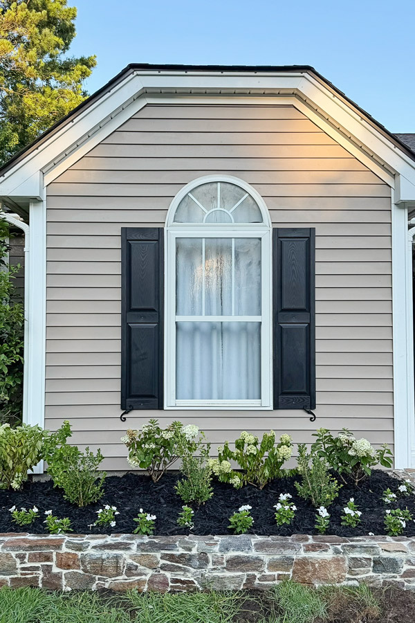 Garden Makeover Adding Curb Appeal with stone garden wall