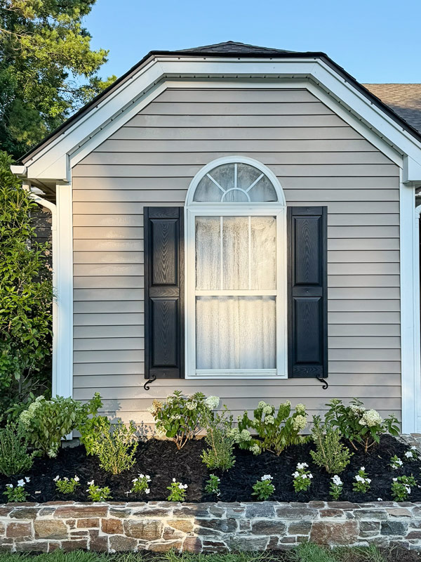 Garden Makeover Adding Curb Appeal with stone garden wall